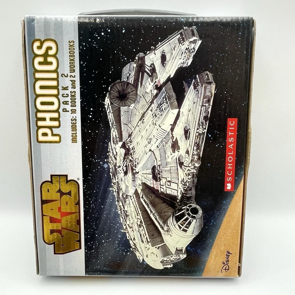 Star Wars Phonics Pack 2 Scholastic 2015 Complete Set 10 Books 2 Workbooks New